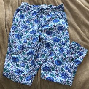 Jack Wills Floral 100% Cotton Skinny Leg Pants